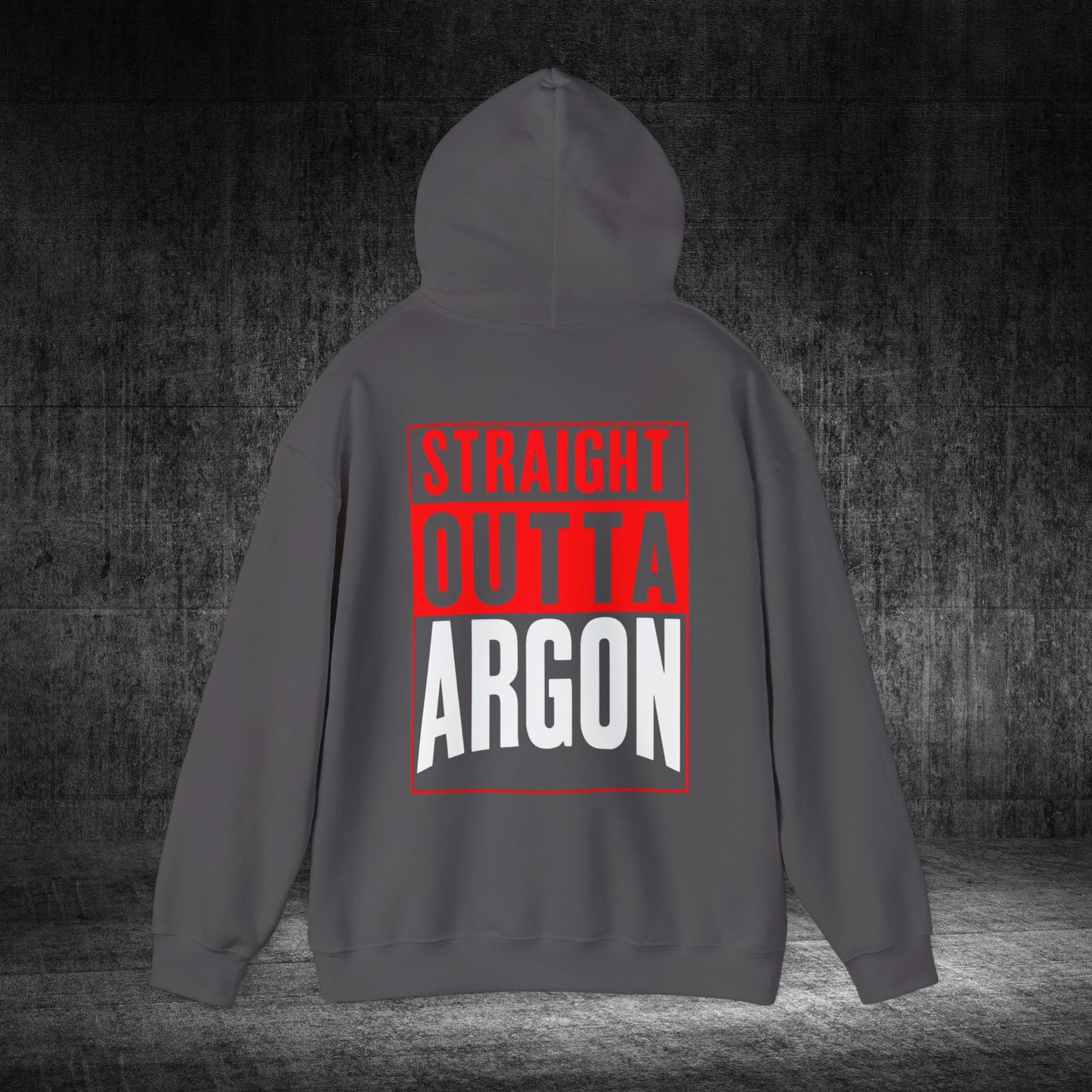 Straight Outta Argon Heavy Blend Gildan Hoodie
