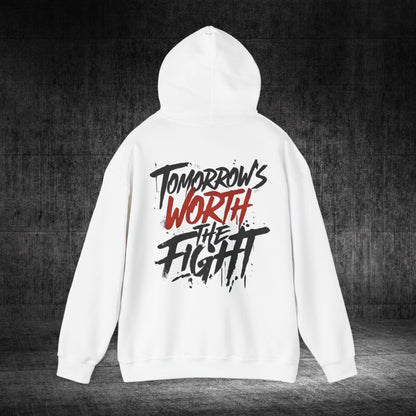 Tomorrow’s Worth The Fight Heavy Blend Gildan Hoodie