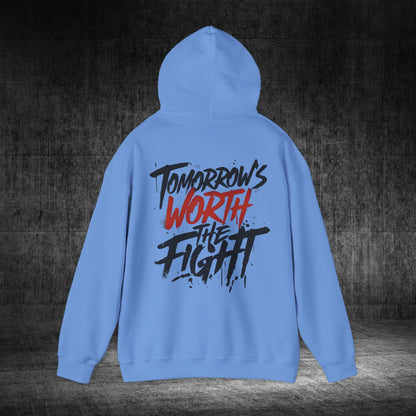Tomorrow’s Worth The Fight Heavy Blend Gildan Hoodie