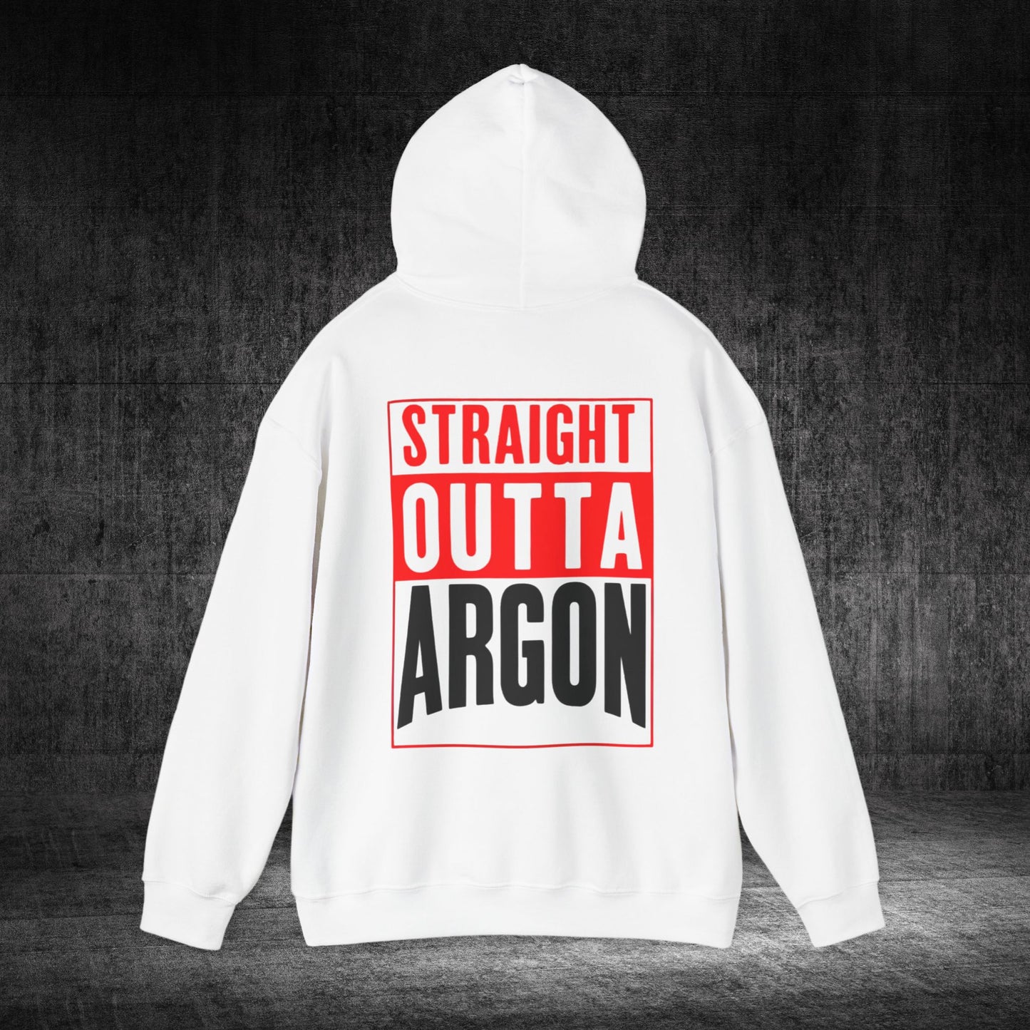 Straight Outta Argon Heavy Blend Gildan Hoodie