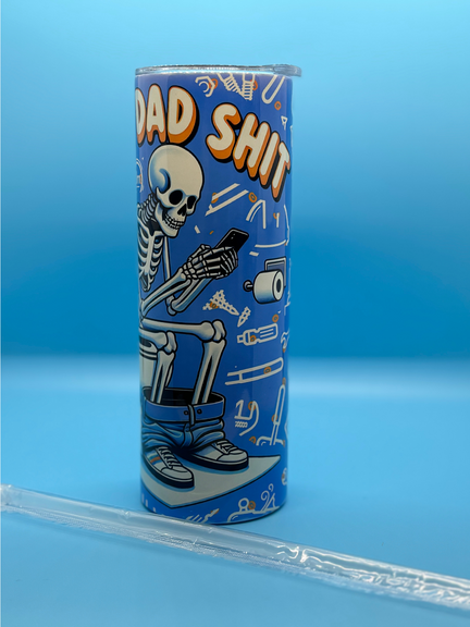 Doing Dad Shit 20-Ounce Skinny Stainless Steel Tumbler