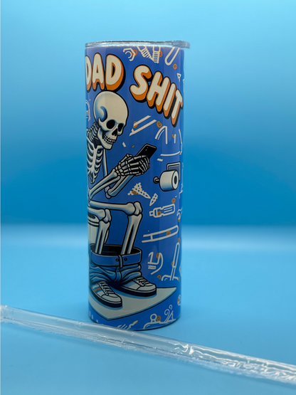 Doing Dad Shit 20-Ounce Skinny Stainless Steel Tumbler