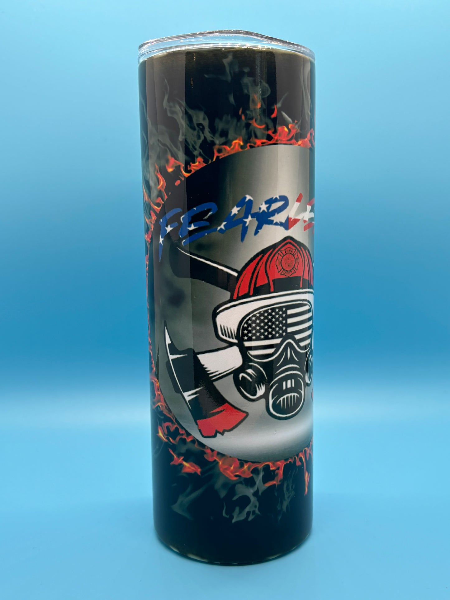 Fearless Firefighter 20-Ounce Skinny Stainless Steel Tumbler