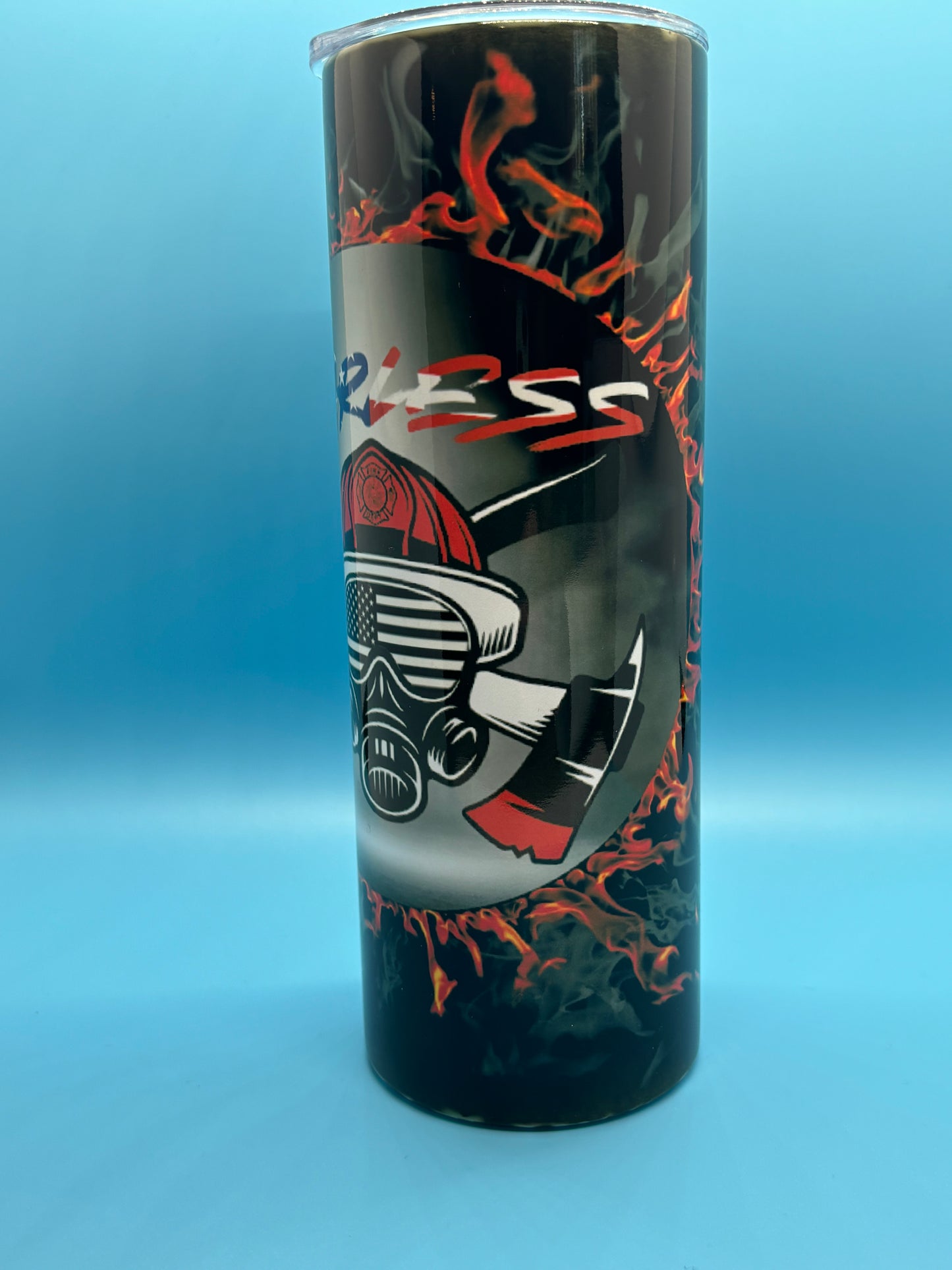 Fearless Firefighter 20-Ounce Skinny Stainless Steel Tumbler