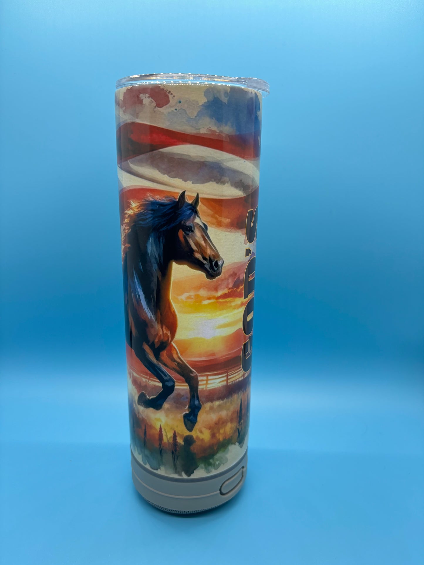 God’s Country 20-Ounce Skinny Stainless Steel Bluetooth Tumbler