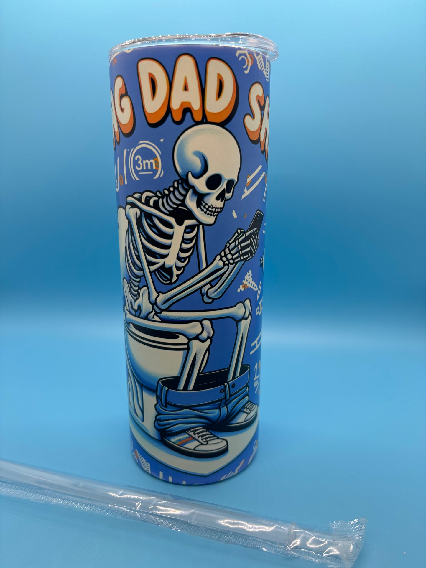 Doing Dad Shit 20-Ounce Skinny Stainless Steel Tumbler