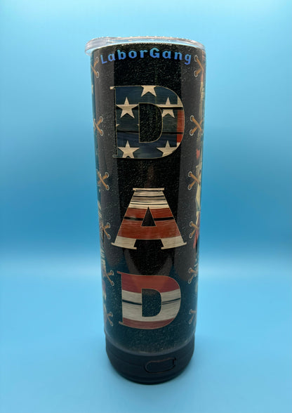 The Dad Cup 20-Ounce Skinny Stainless Steel Bluetooth Tumbler