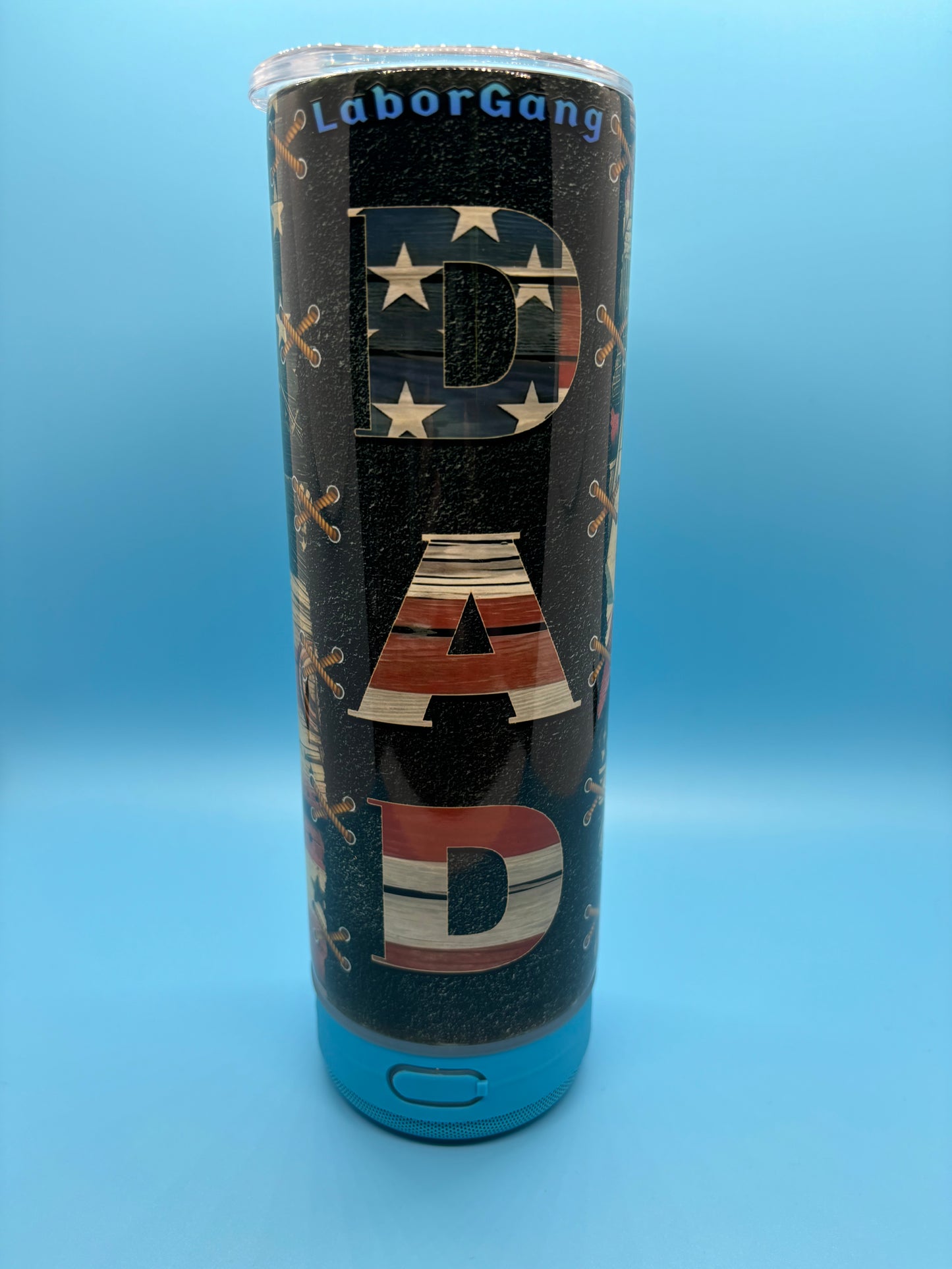 The Dad Cup 20-Ounce Skinny Stainless Steel Bluetooth Tumbler