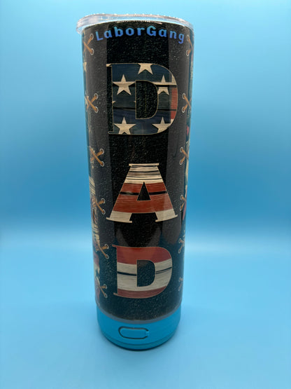 The Dad Cup 20-Ounce Skinny Stainless Steel Bluetooth Tumbler