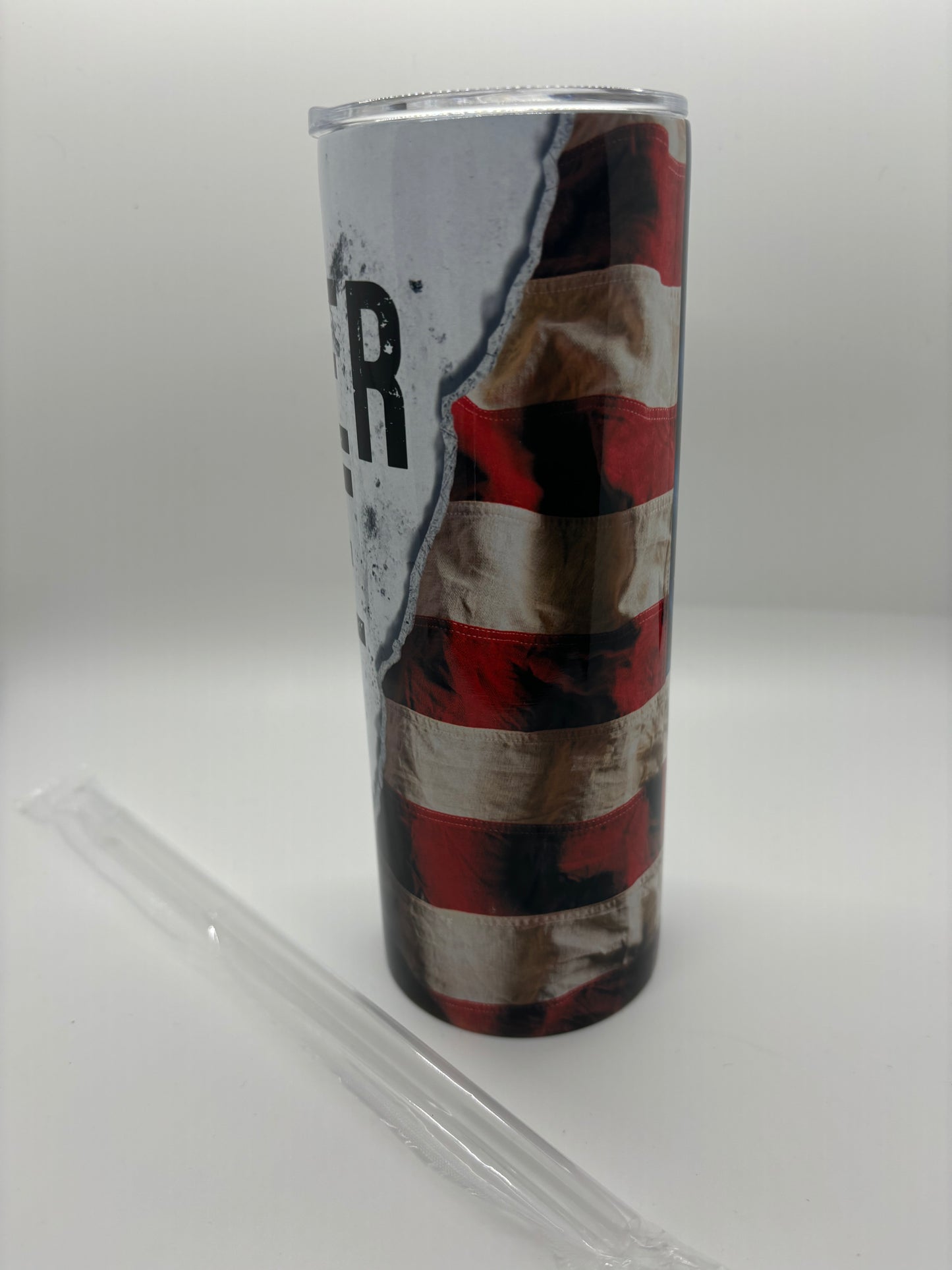 Never Give Up 20-Ounce Skinny Stainless Steel Tumbler