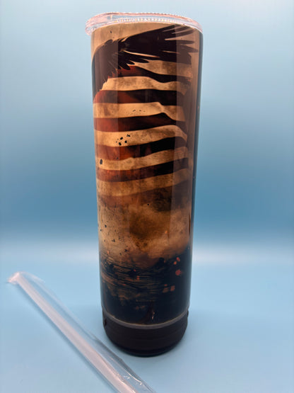 American Soldier 20-Ounce Skinny Stainless Steel Bluetooth Tumbler