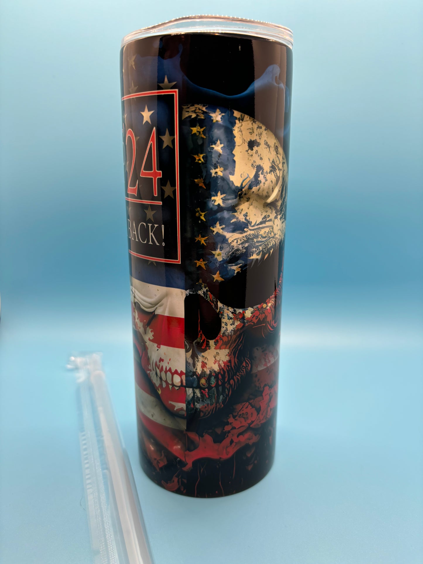 Trump 2024 20-Ounce Skinny Stainless Steel Tumbler