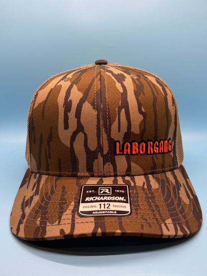 Richardson 112P Mossy Oak® Bottomland/Loden Embroidered LaborGang Hat