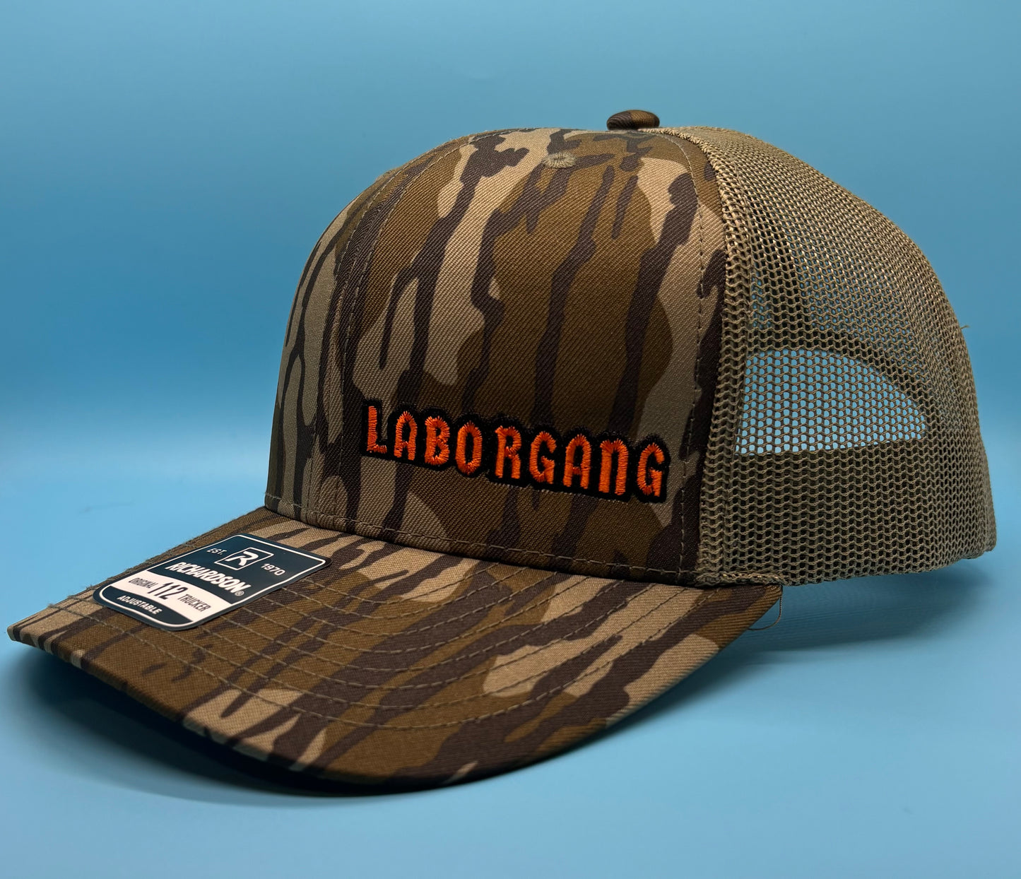 Richardson 112P Mossy Oak® Bottomland/Loden Embroidered LaborGang Hat