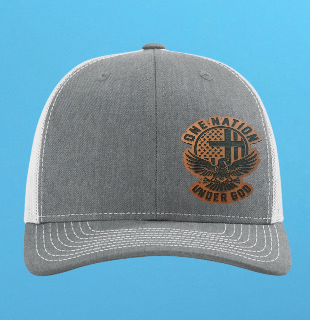 Richardson 112 One Nation Under God Leather Patch Hat