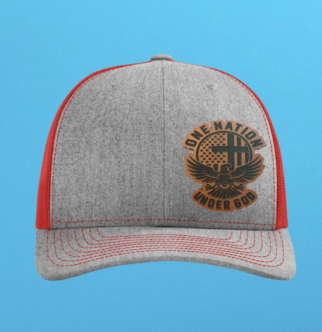 Richardson 112 One Nation Under God Leather Patch Hat