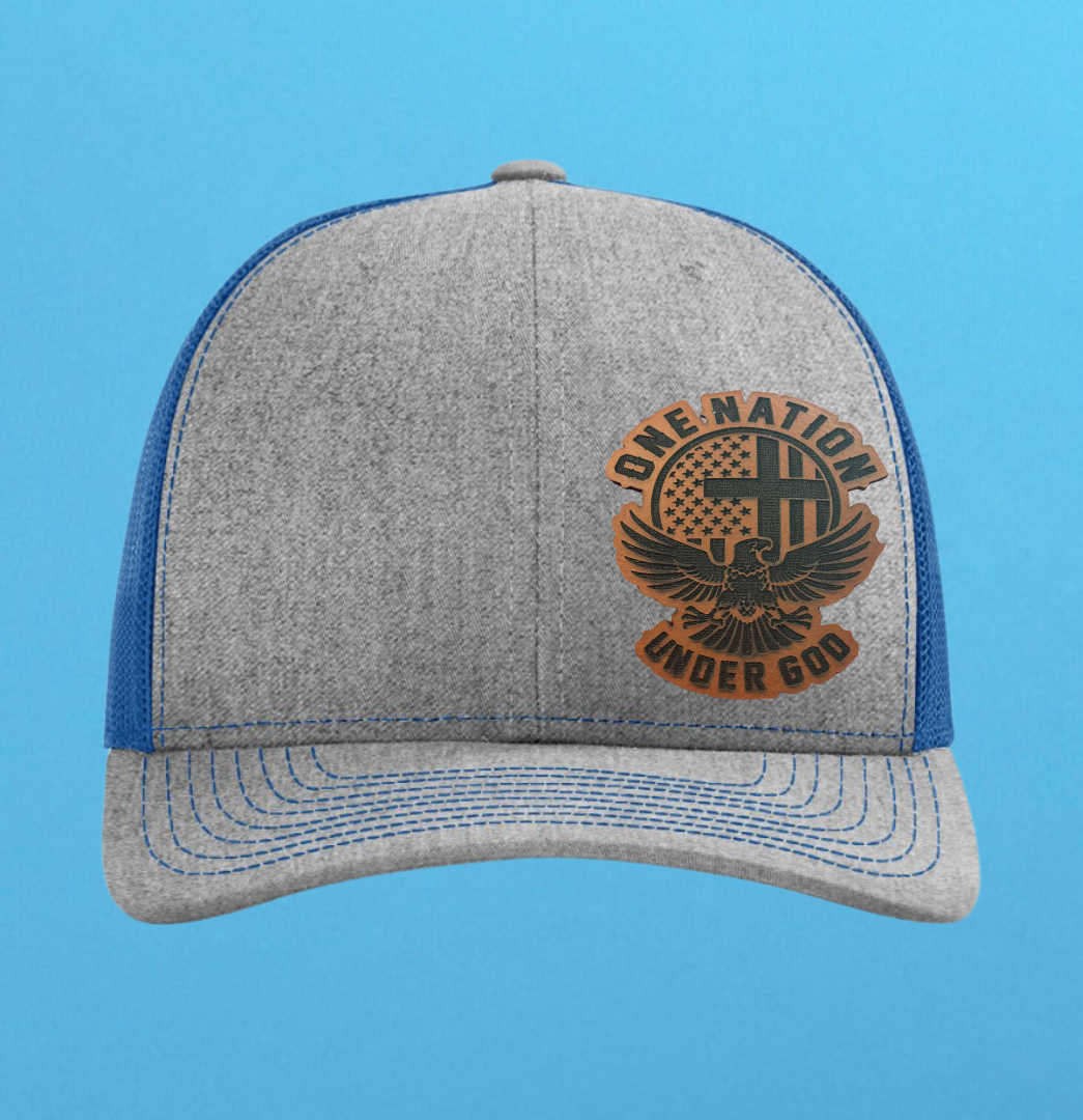 Richardson 112 One Nation Under God Leather Patch Hat