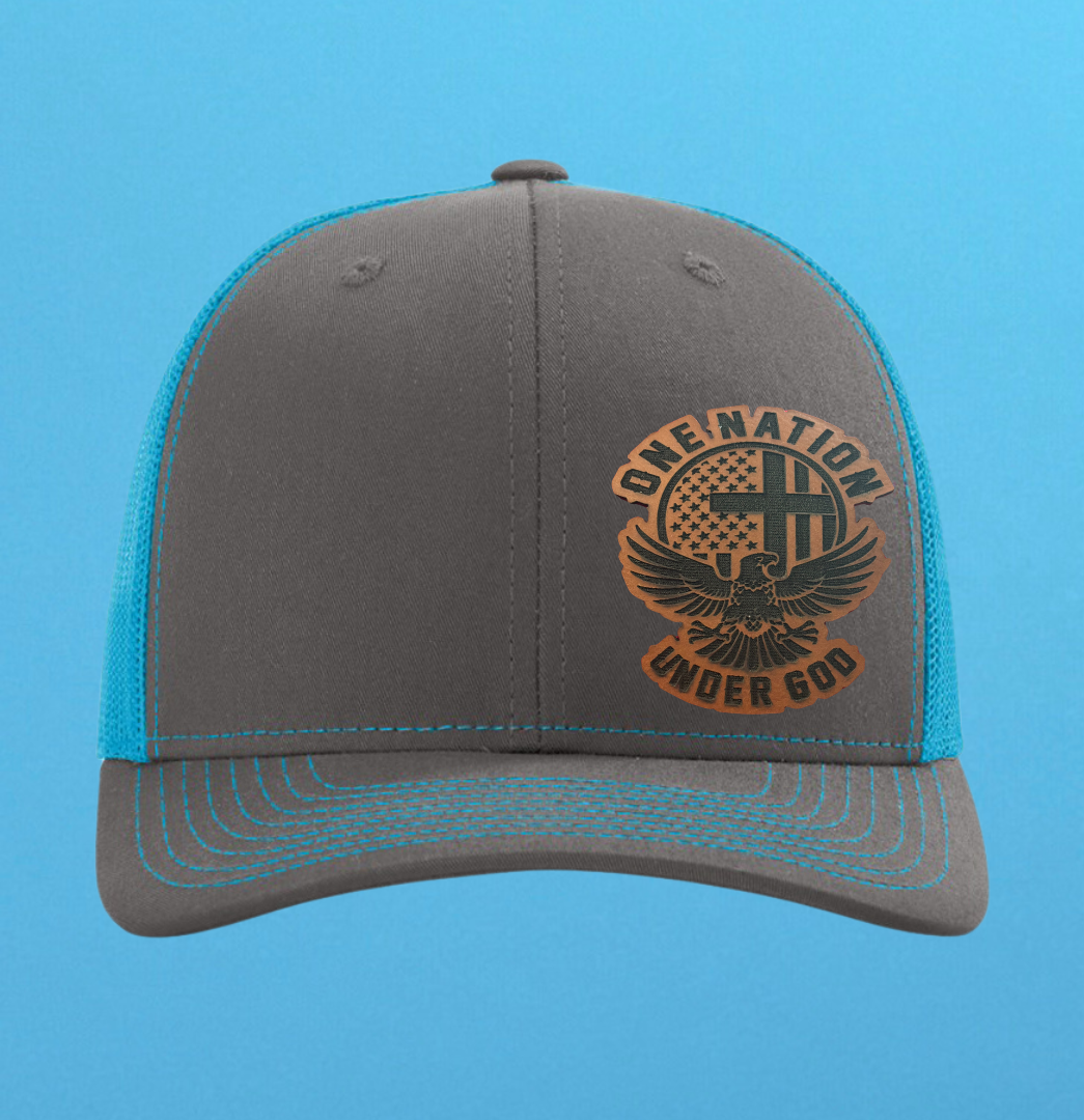 Richardson 112 One Nation Under God Leather Patch Hat