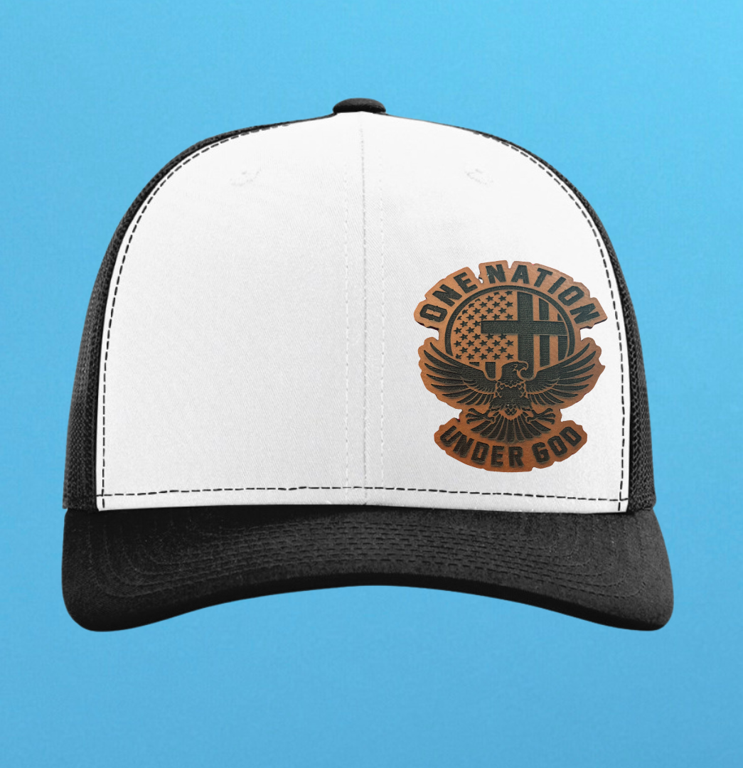 Richardson 112 One Nation Under God Leather Patch Hat