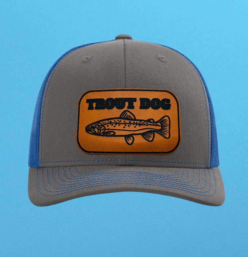 Richardson 112 Trout Dog Leather Patch Hat