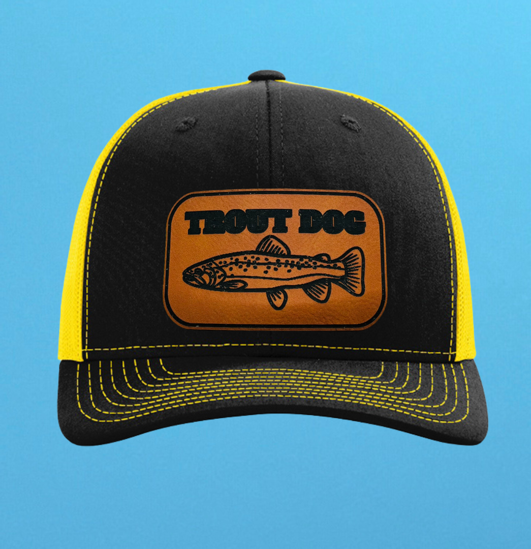 Richardson 112 Trout Dog Leather Patch Hat