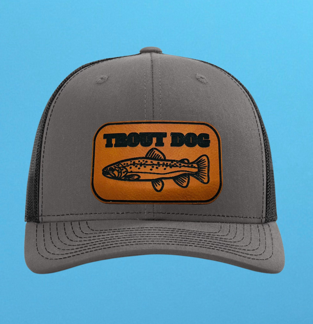 Richardson 112 Trout Dog Leather Patch Hat