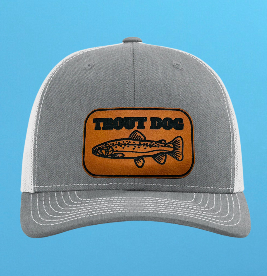 Richardson 112 Trout Dog Leather Patch Hat