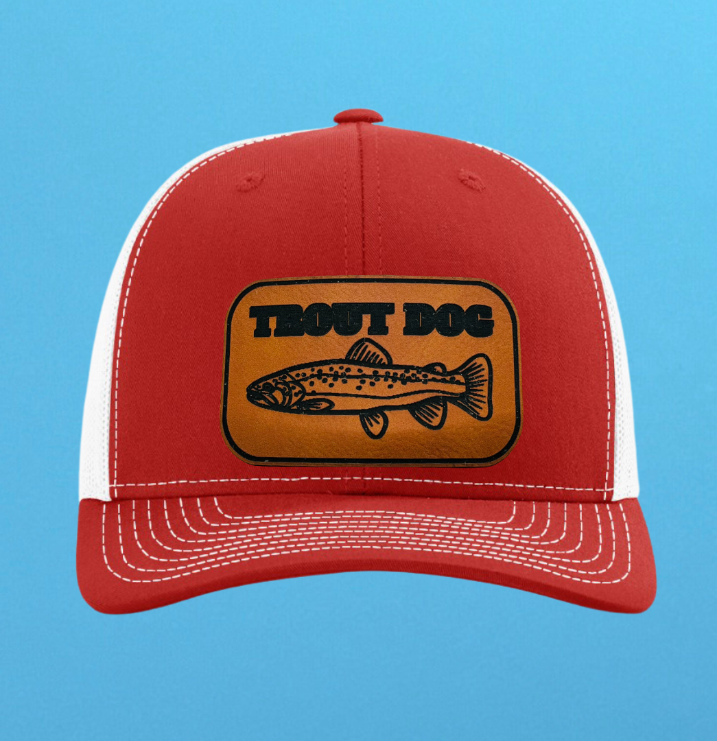 Richardson 112 Trout Dog Leather Patch Hat