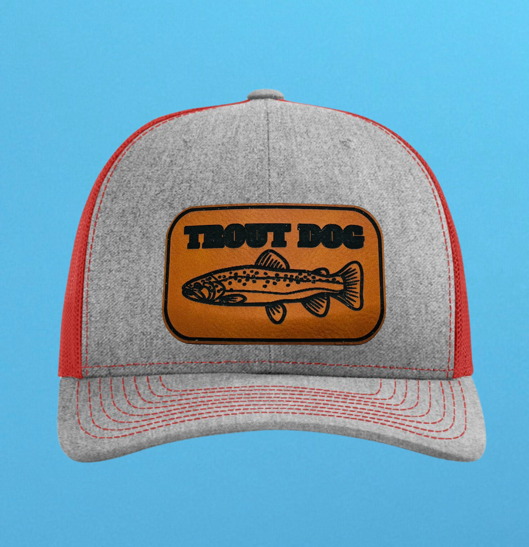 Richardson 112 Trout Dog Leather Patch Hat
