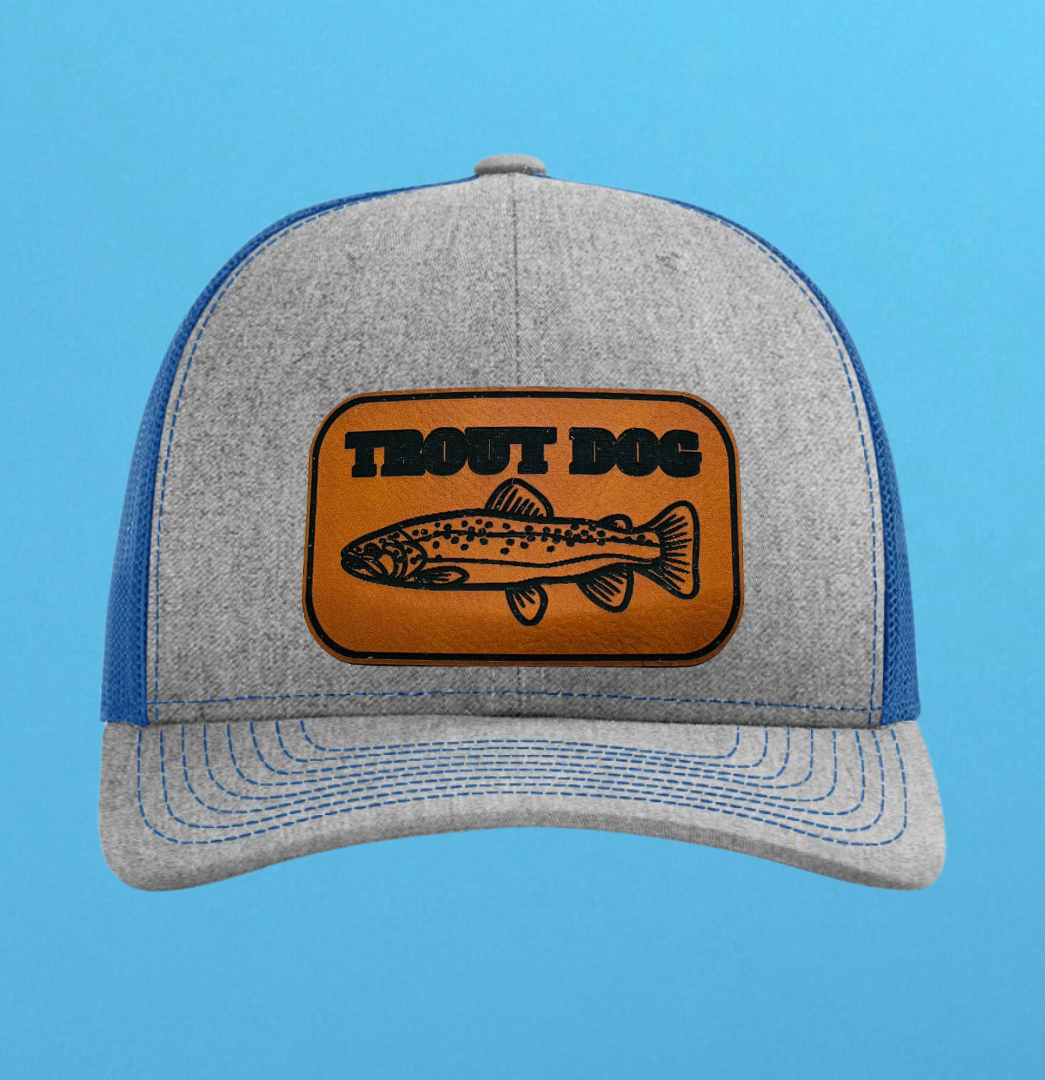 Richardson 112 Trout Dog Leather Patch Hat