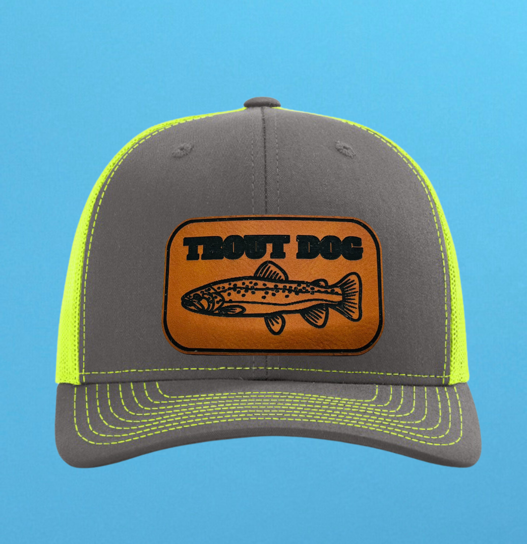 Richardson 112 Trout Dog Leather Patch Hat