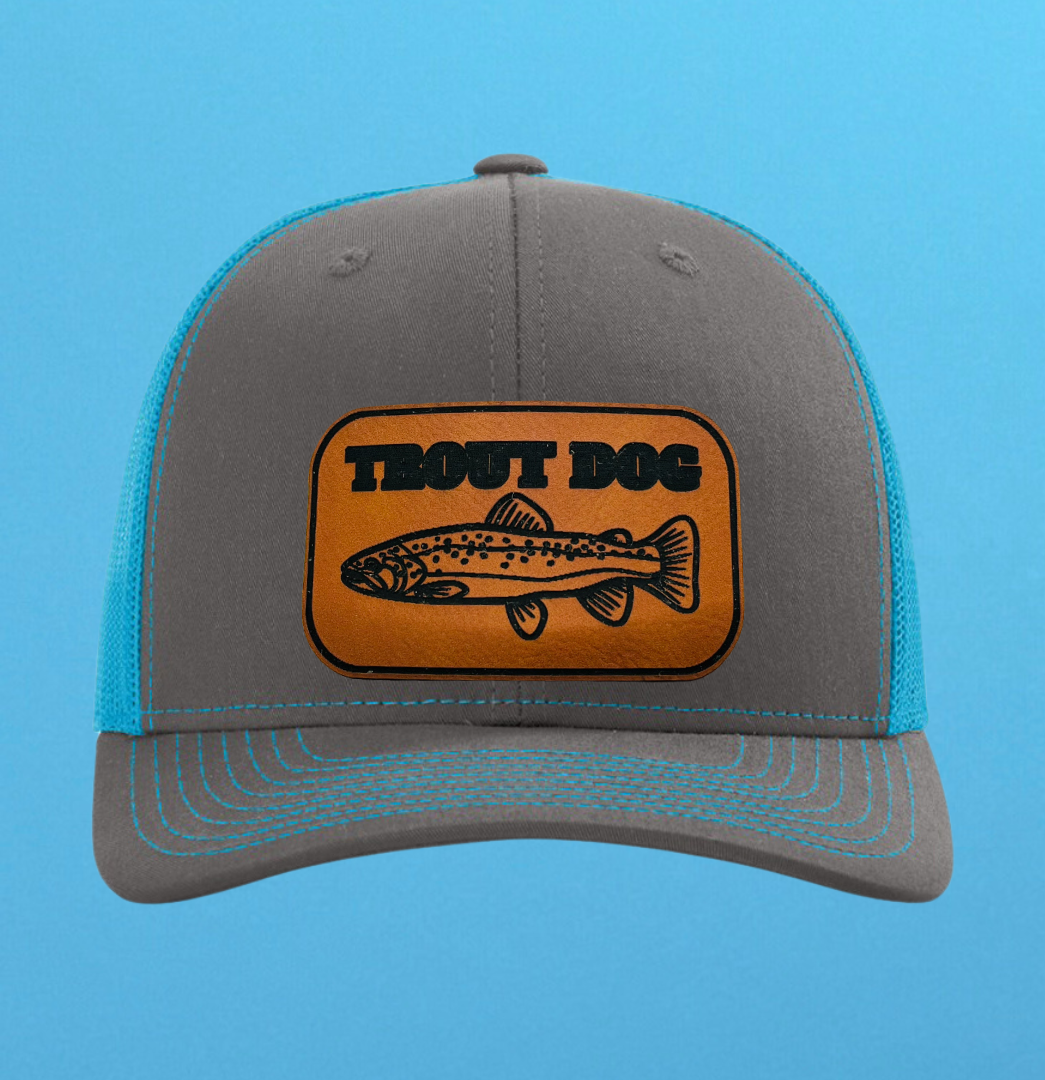 Richardson 112 Trout Dog Leather Patch Hat