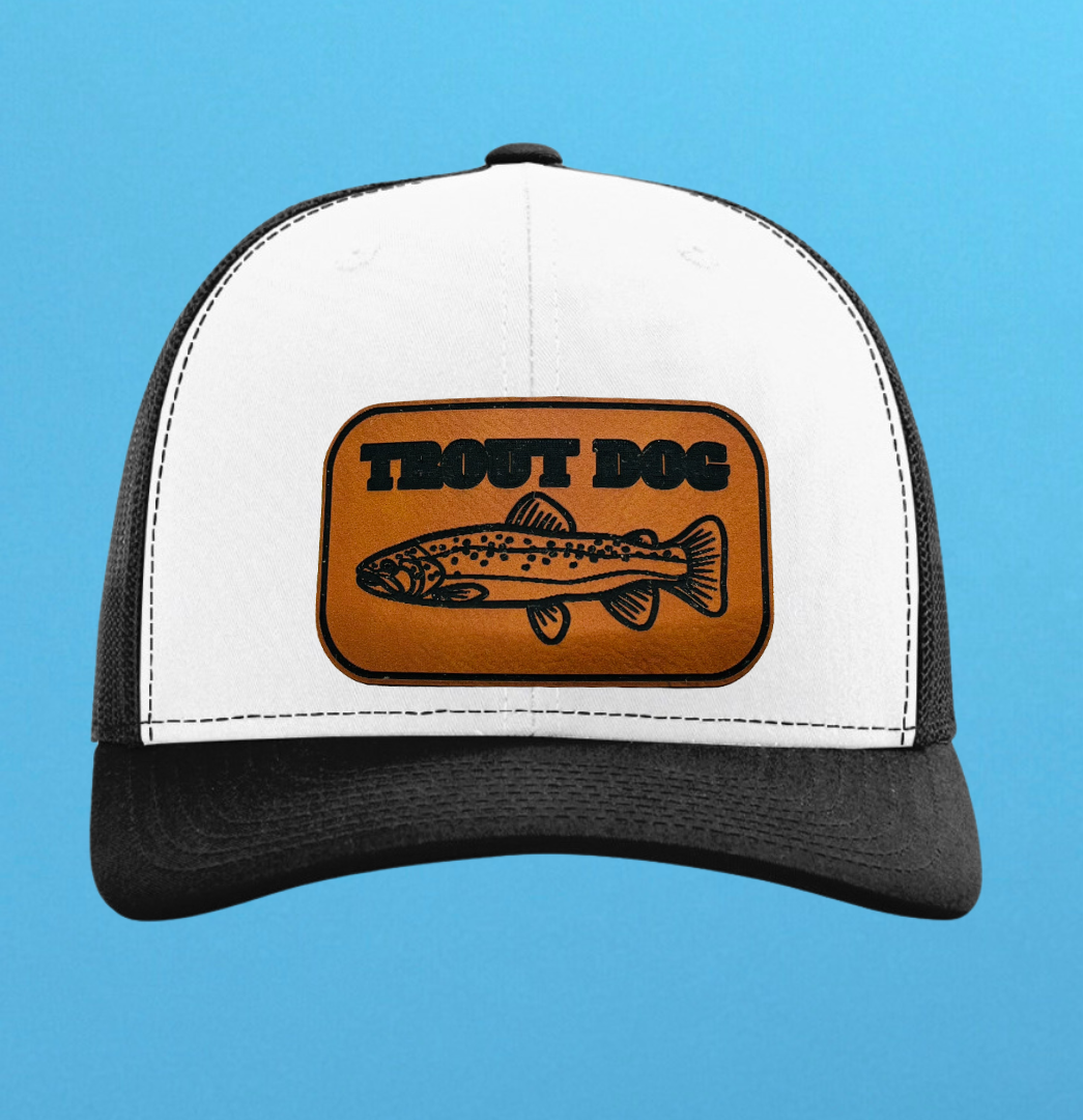 Richardson 112 Trout Dog Leather Patch Hat