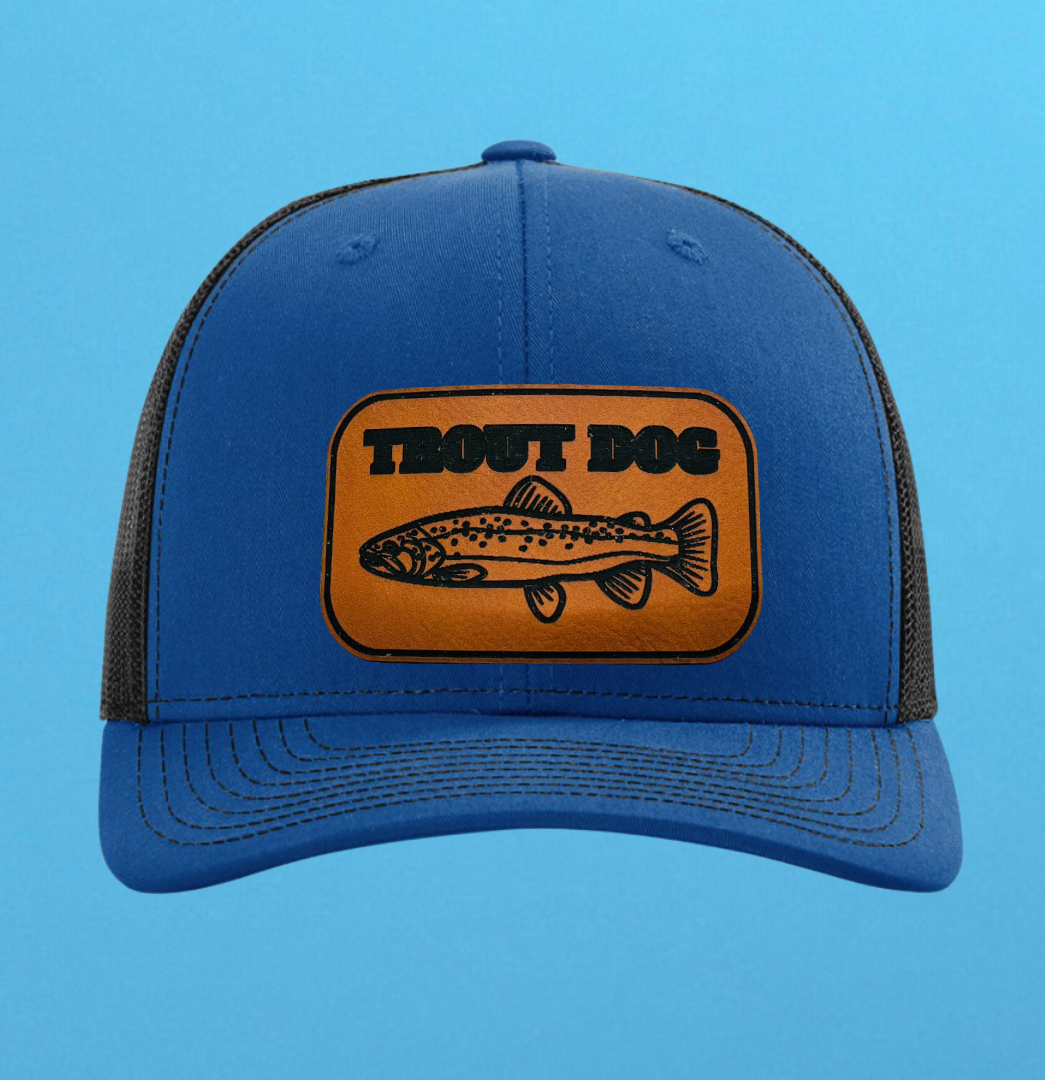 Richardson 112 Trout Dog Leather Patch Hat