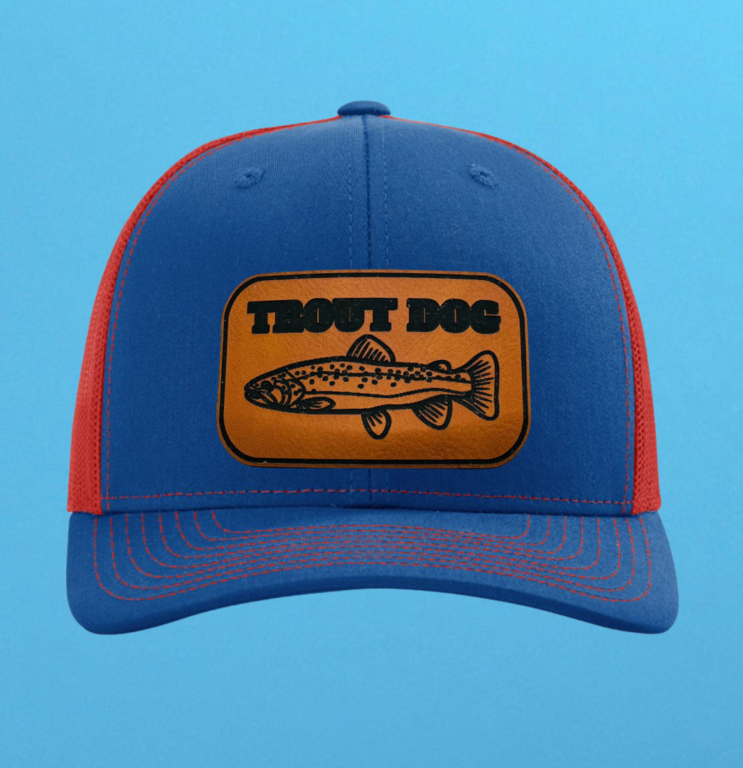 Richardson 112 Trout Dog Leather Patch Hat