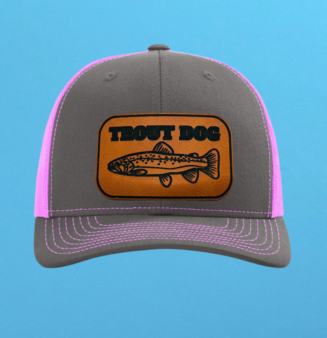 Richardson 112 Trout Dog Leather Patch Hat