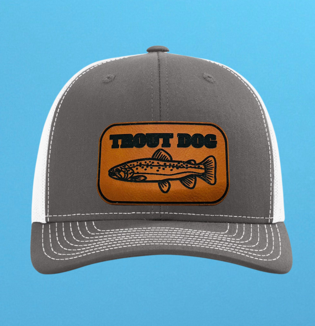Richardson 112 Trout Dog Leather Patch Hat