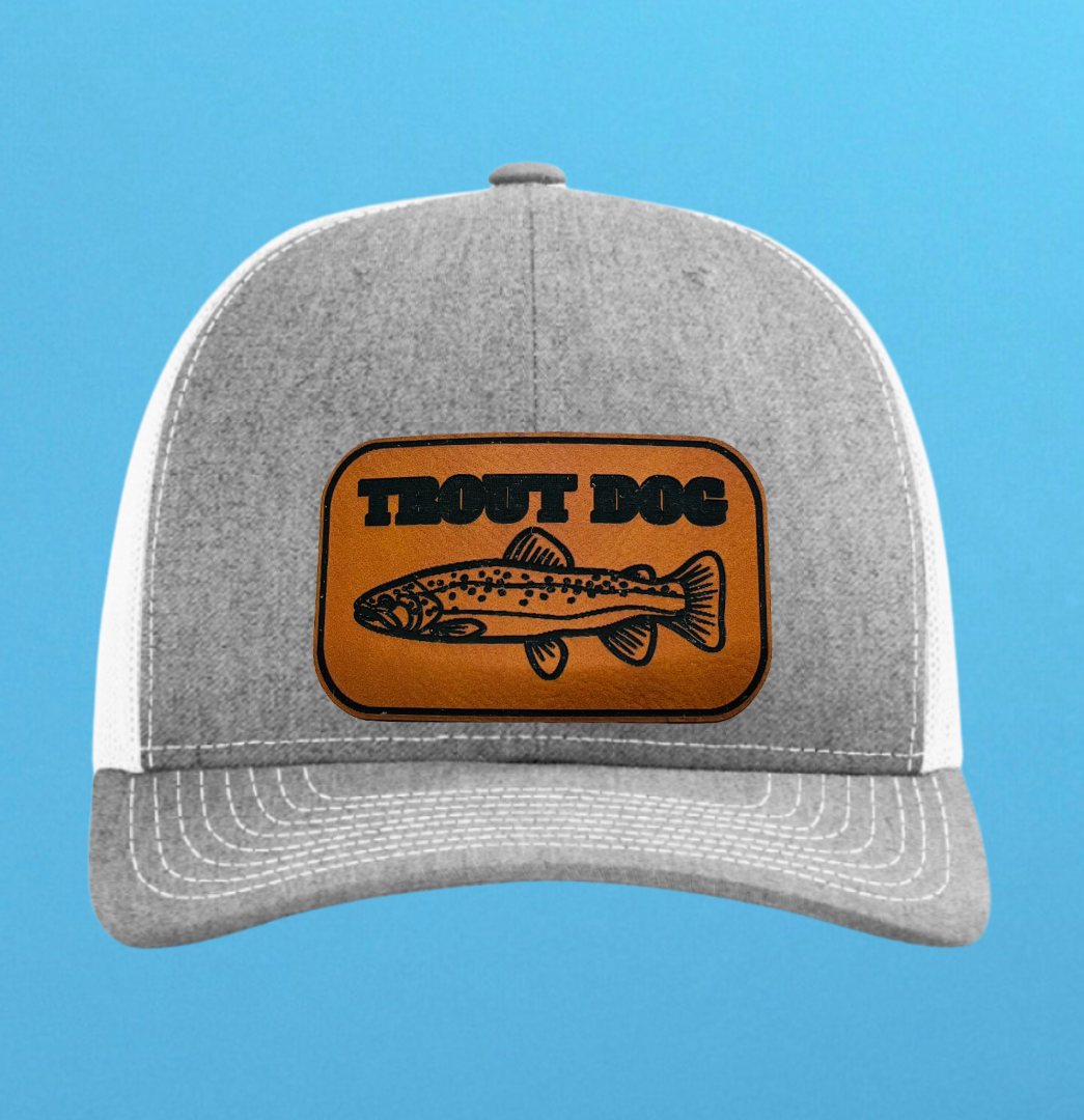 Richardson 112 Trout Dog Leather Patch Hat