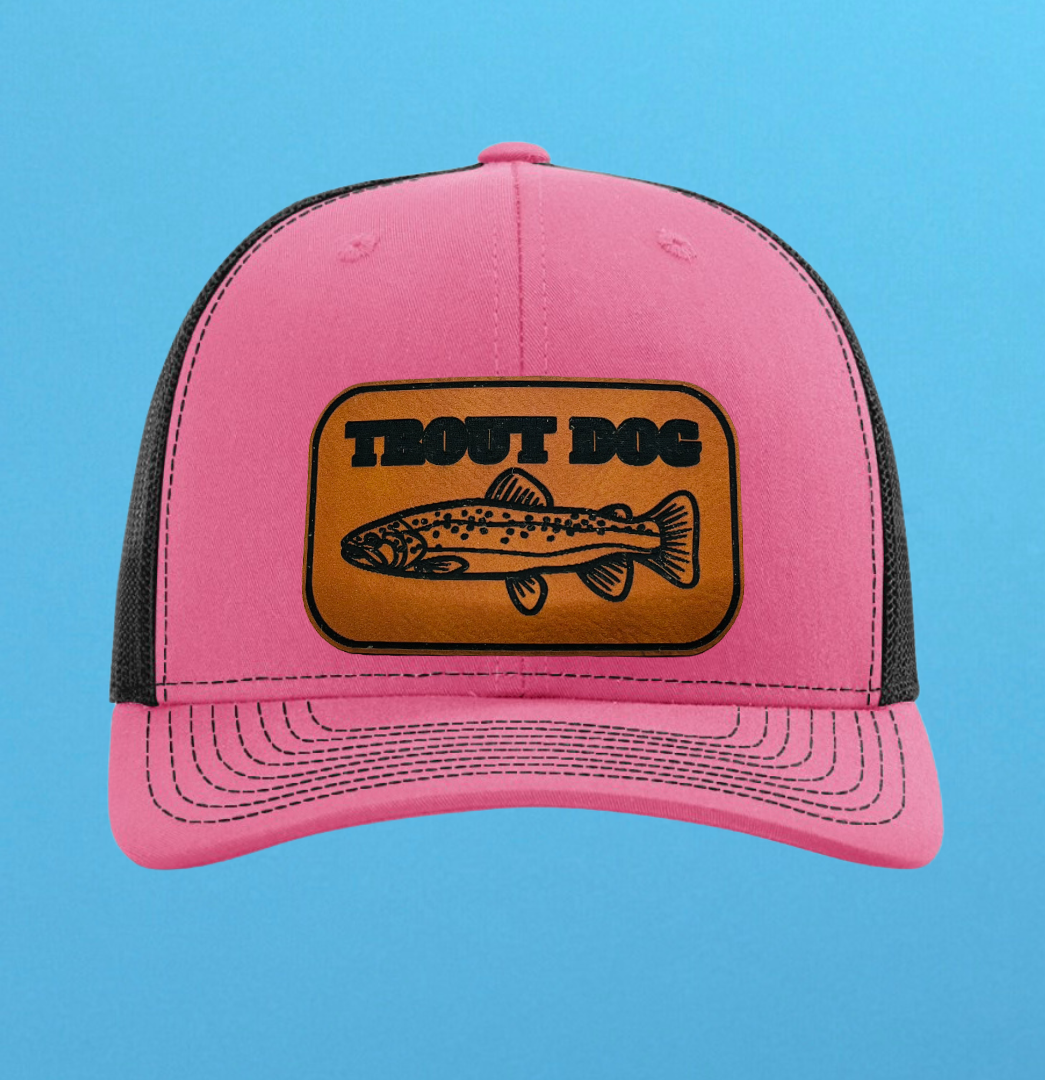 Richardson 112 Trout Dog Leather Patch Hat
