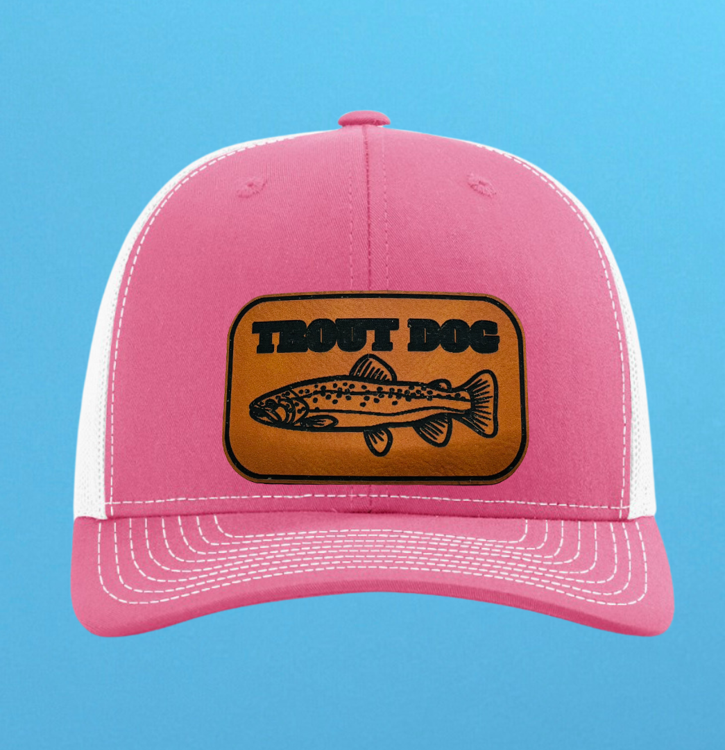 Richardson 112 Trout Dog Leather Patch Hat