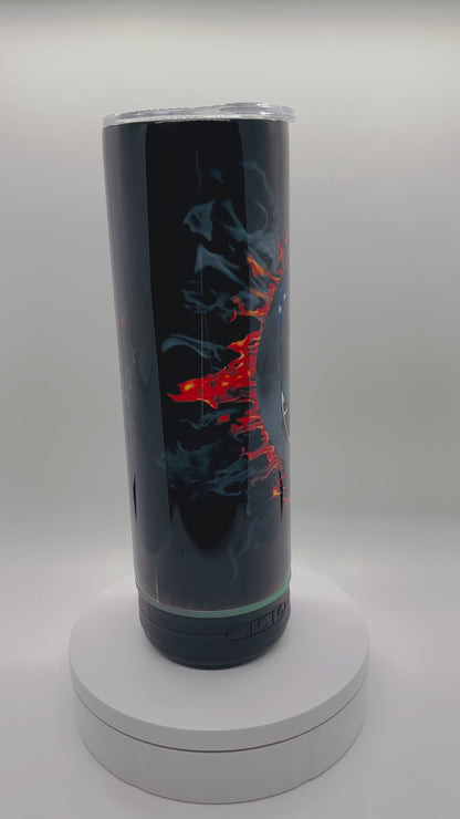 Fearless Firefighter 20-Ounce Skinny Stainless Steel Bluetooth Tumbler